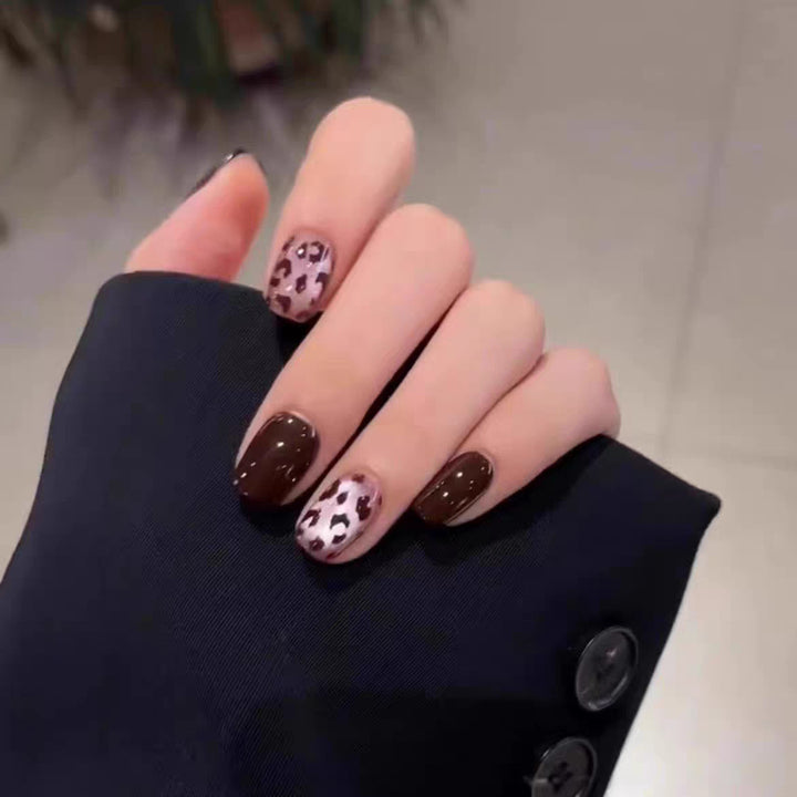 Artistic Floral Press-On Nail Set Kalsten