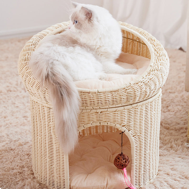Cozy cat basket with play ball Kalsten