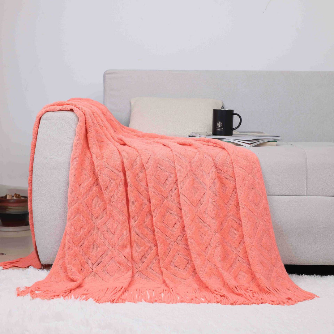 Cozy Knit Throw Blanket Kalsten