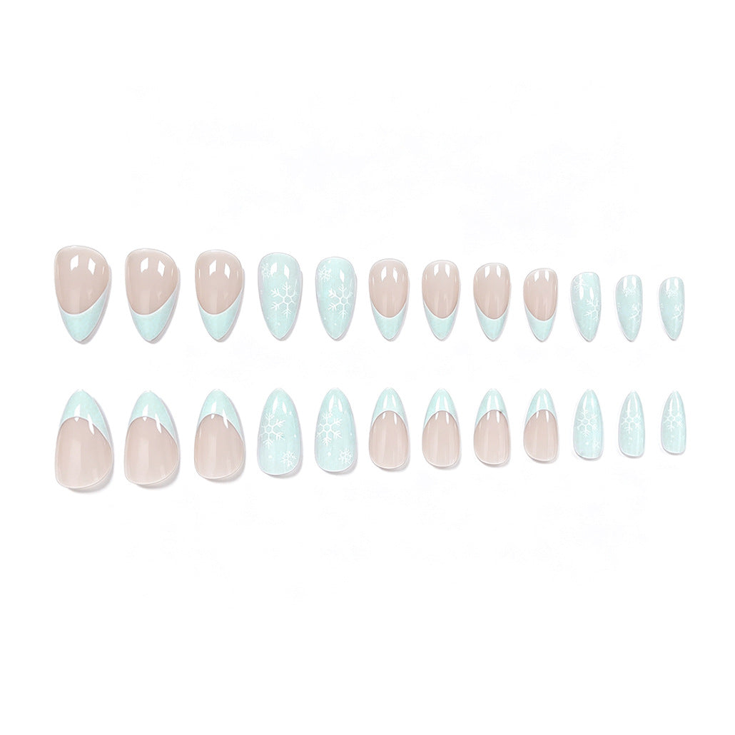 Artistic French Tip Acrylic Nail Enhancements Kalsten