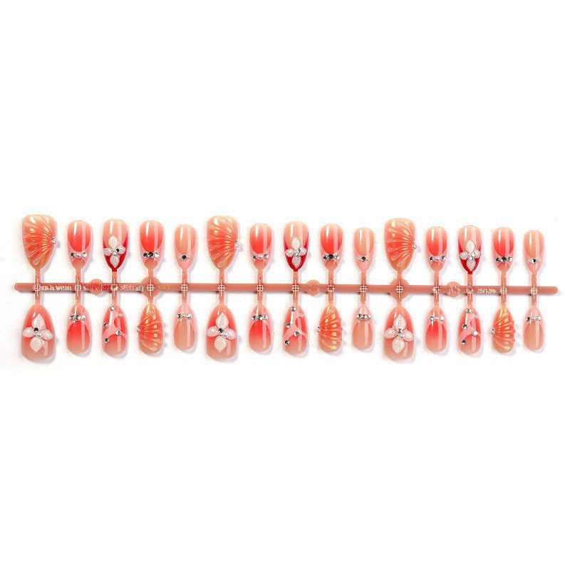 Elegant Floral Design Press-On Nail Set Kalsten