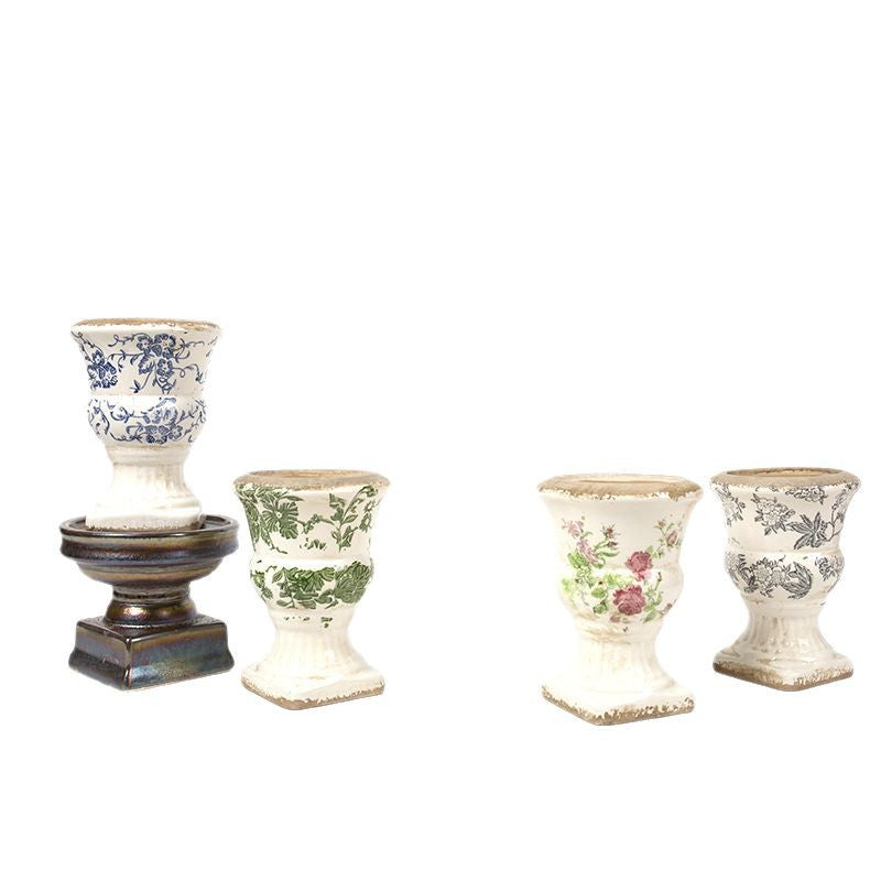 Floral Ceramic Planter Kalsten