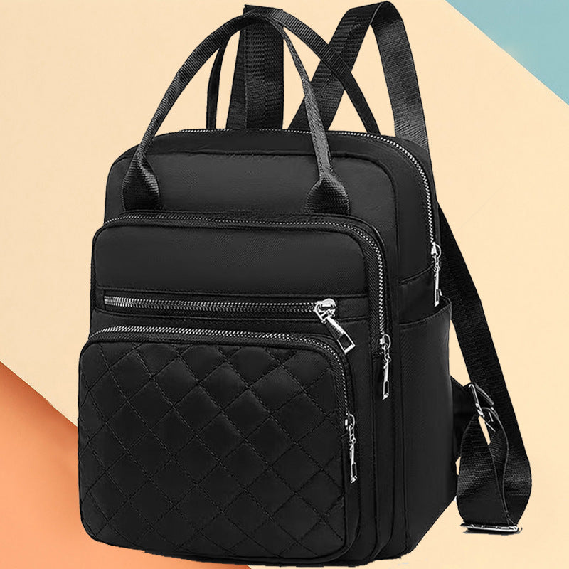 Quilted Multi-Compartment Backpack Kalsten
