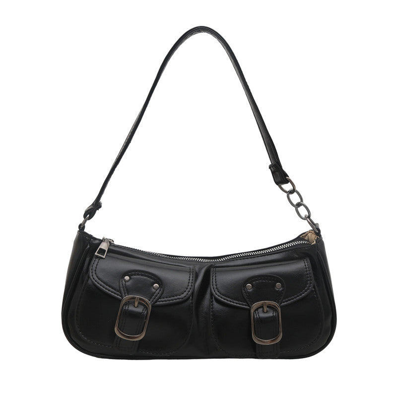 Stylish Dual Pocket Shoulder Bag Kalsten