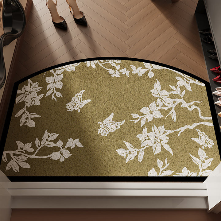Floral Patterned Welcome Mat