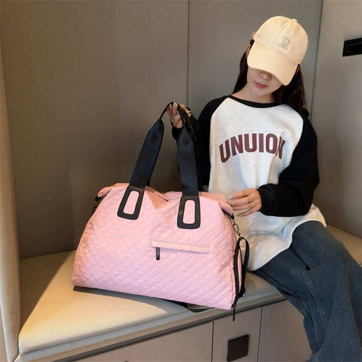 Durable Quilted Travel Duffel Bag Kalsten