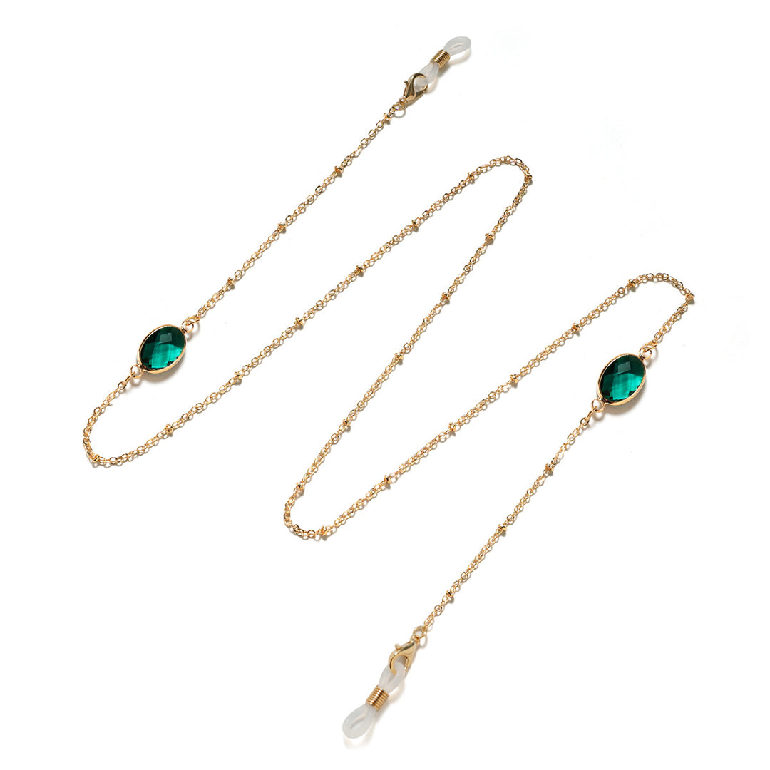Elegant Gemstone-Embellished Eyewear Holder kalsten