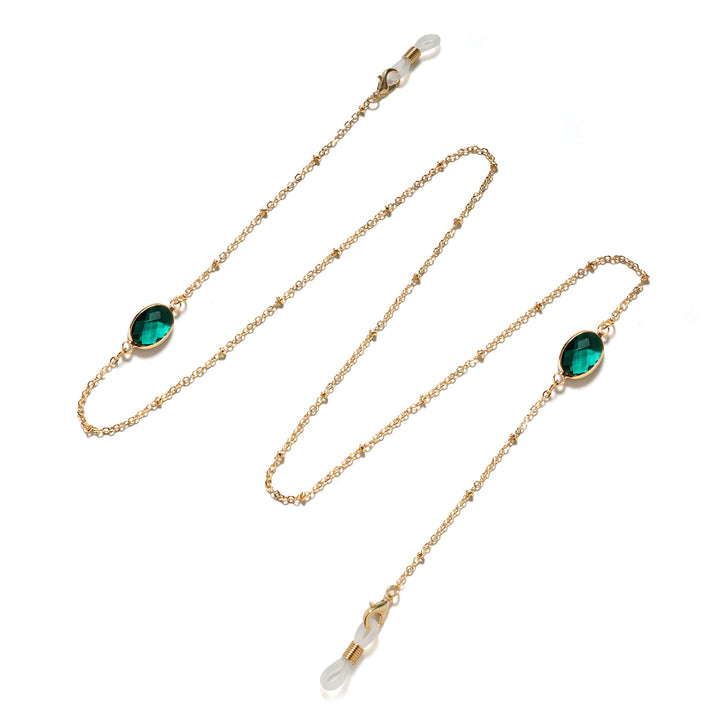 Elegant Gemstone-Embellished Eyewear Holder kalsten