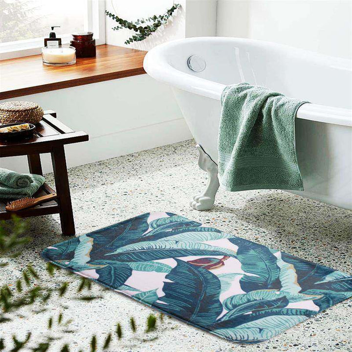 Watercolor Inspired Bath Mat Kalsten