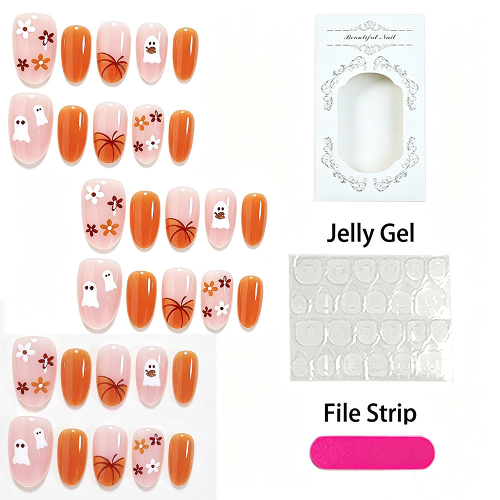 Creative Nail Art Set with Halloween-Themed Stencils Kalsten