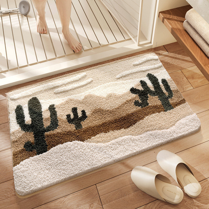 Abstract Wave Pattern Bath Rug