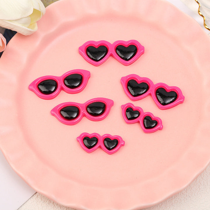 Decorative Heart-Shaped Sunglasses Clips Kalsten