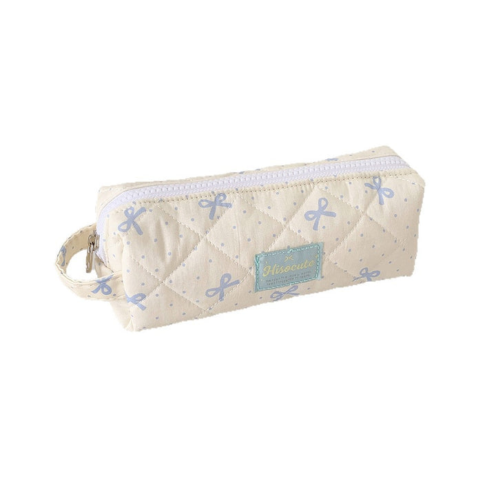 Quilted Pencil Case with Zipper