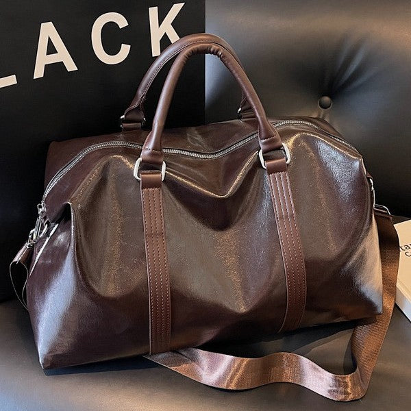 Premium Leather Travel Duffel