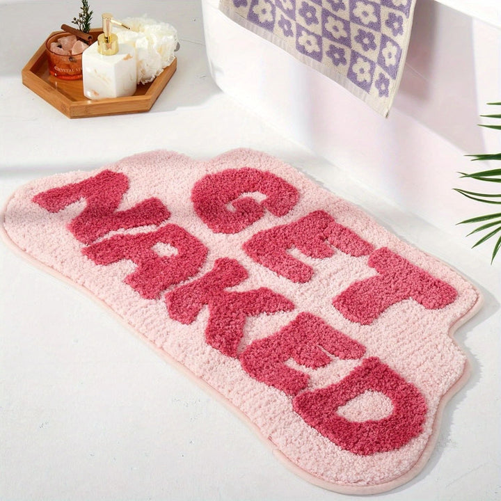 Playful Text Bath Mat Kalsten