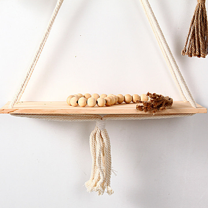 Macrame Triangle Floating Shelf Kalsten