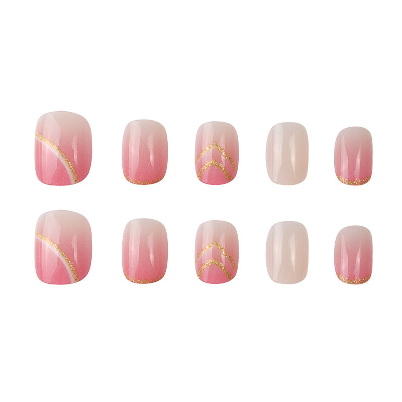 Artistic Bi-Colored Press-On Nails Kalsten