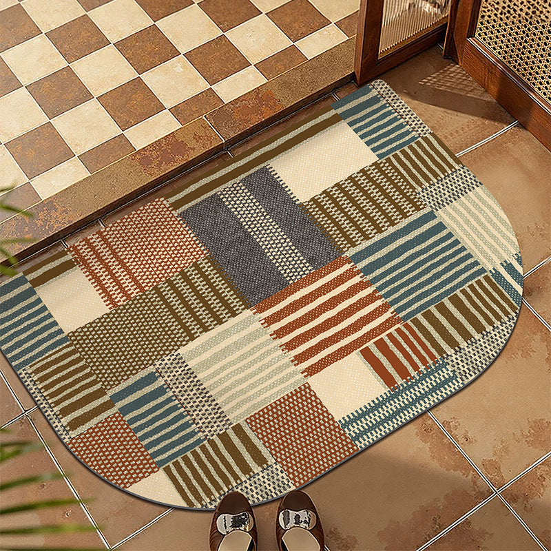 Plush Patterned Entrance Mat