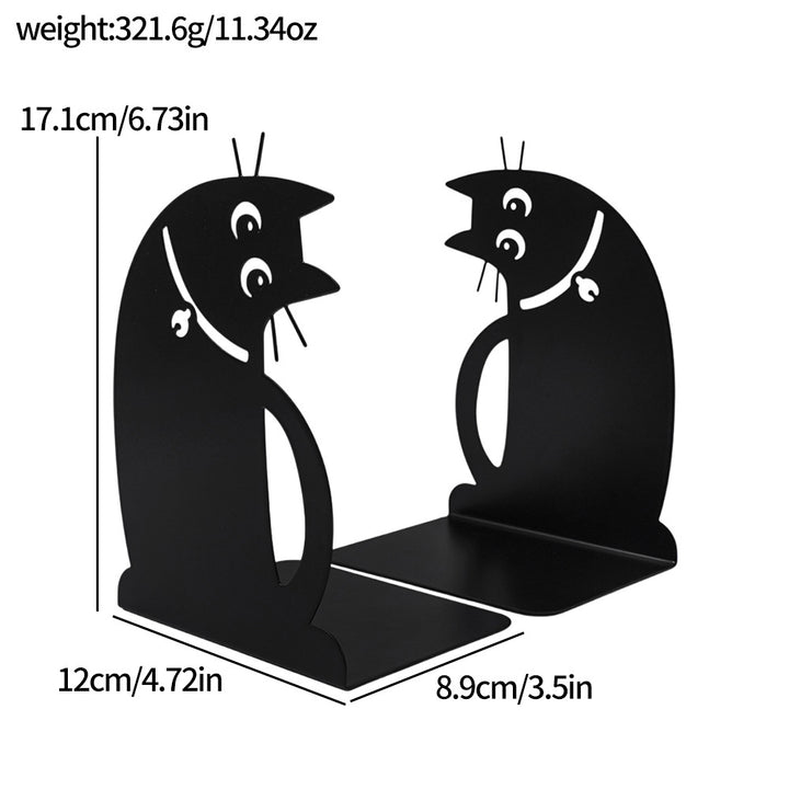 Cat Silhouette Decorative Bookends
