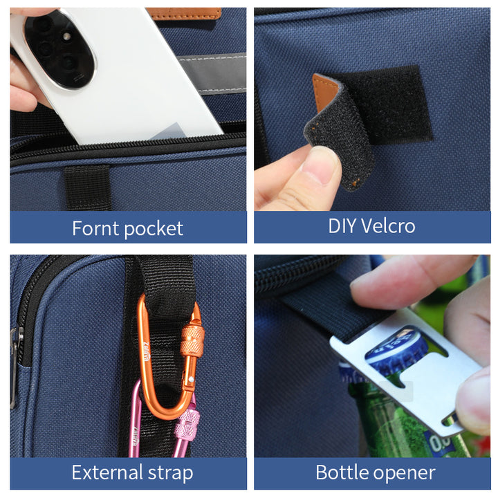 Insulated Multi-Pocket Cooler Tote Bag Kalsten