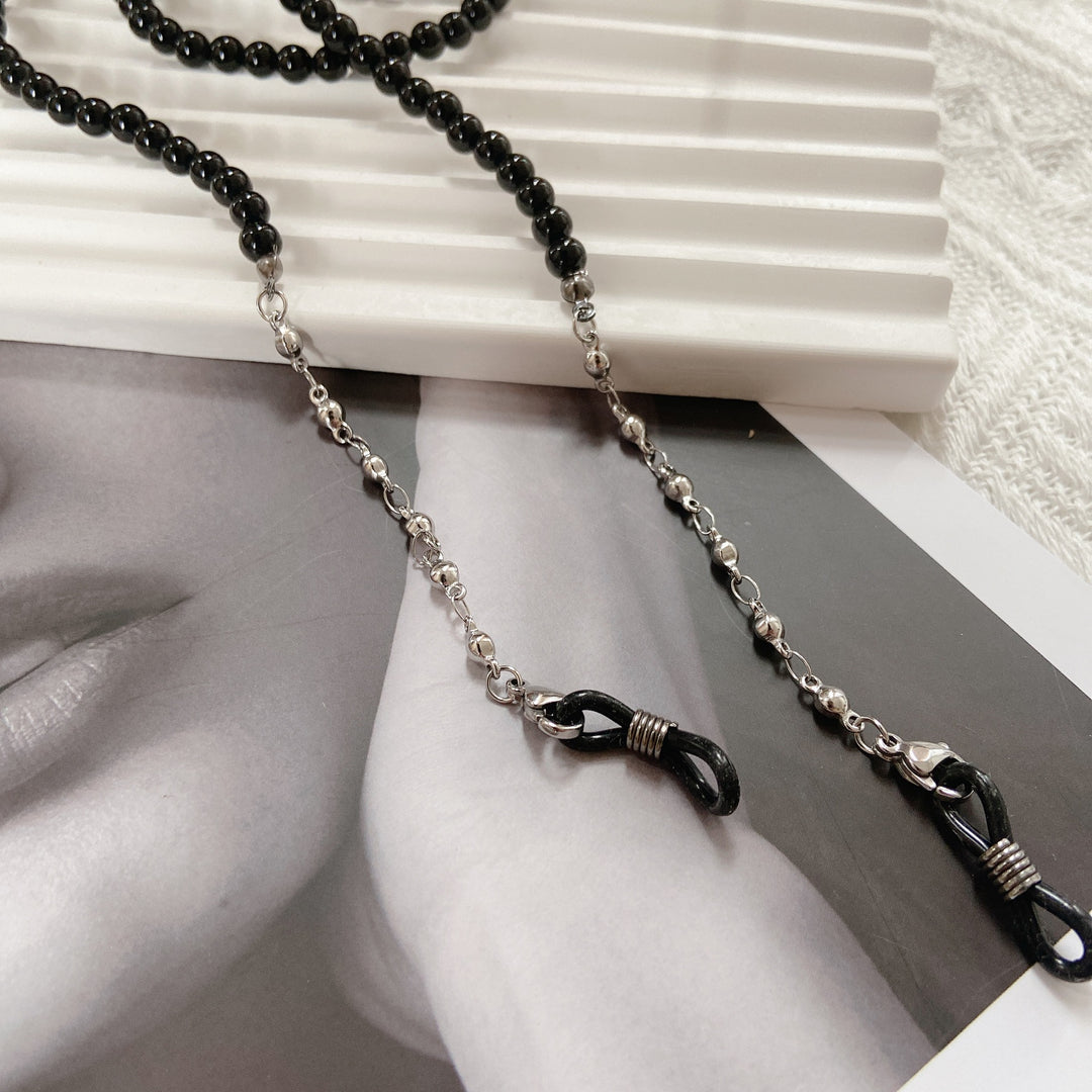 Fashionable glasses strap made of pearls Kalsten