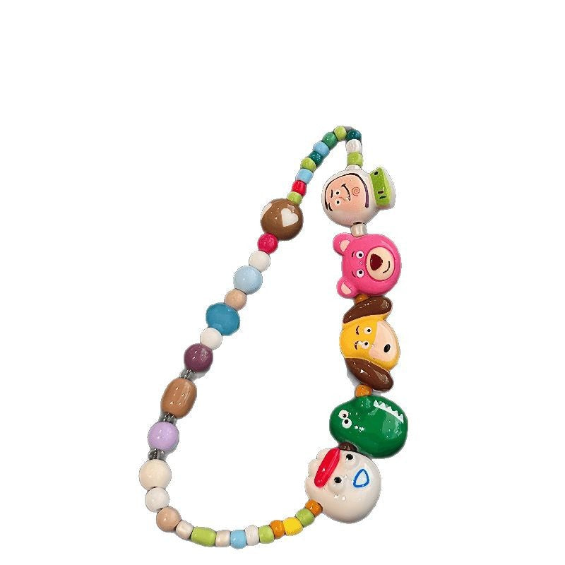 Playful Character Beaded Lanyard Kalsten