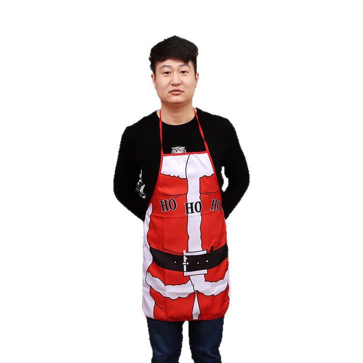 Christmas-Themed Chef Apron