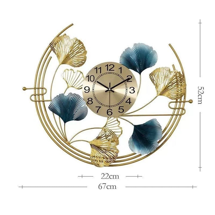 Decorative Wall Clock with Floral Design Kalsten