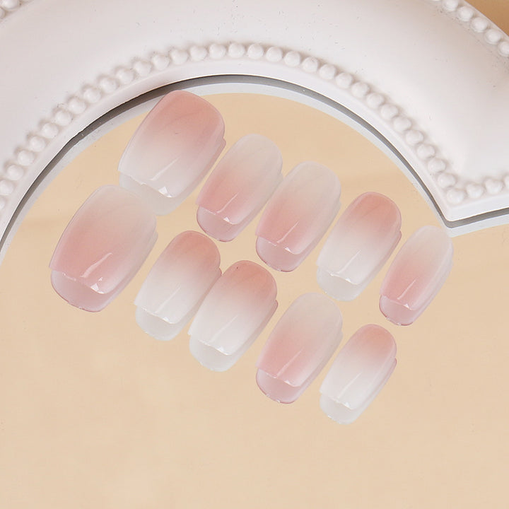 Ombre Press-On Nail Set with Natural Finish Kalsten