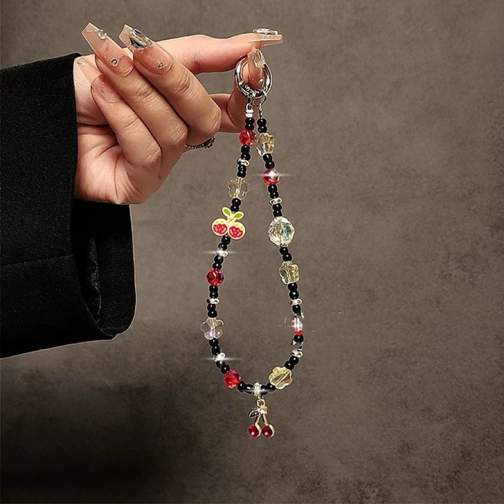 Berry-Themed Beaded Phone Charm Kalsten