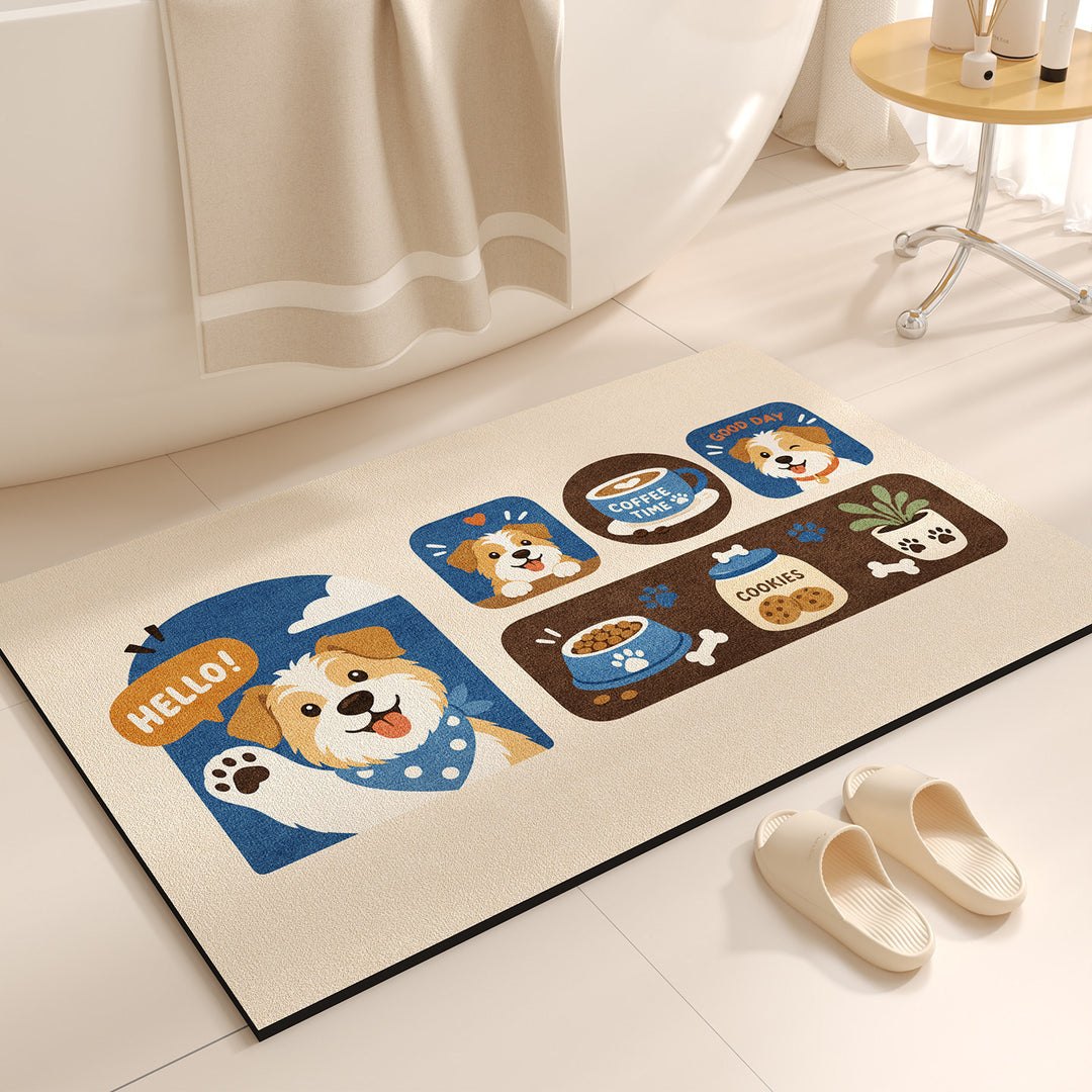 Cute Cartoon-Themed Bath Mat Kalsten