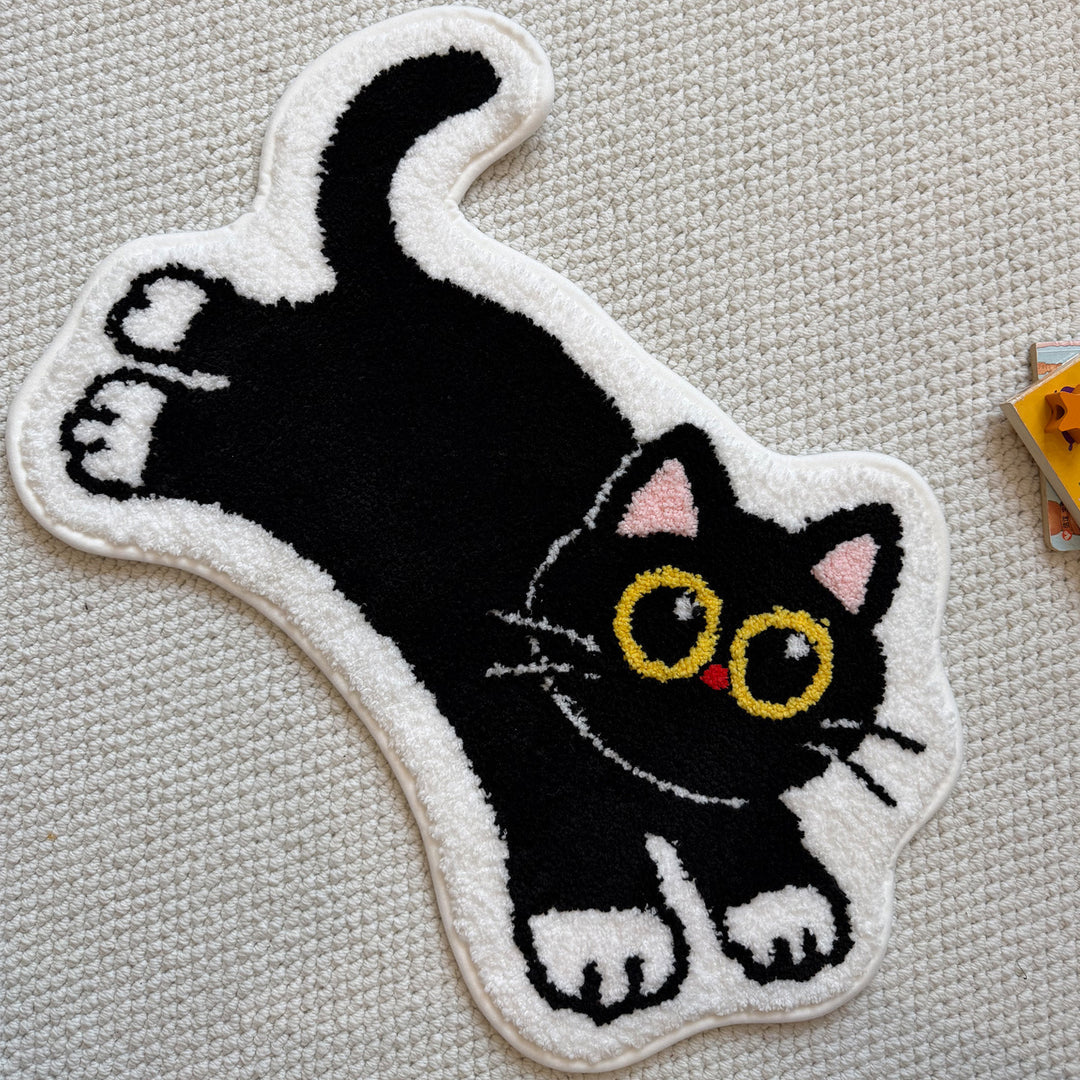 Cute Cat-Shaped Area Rug