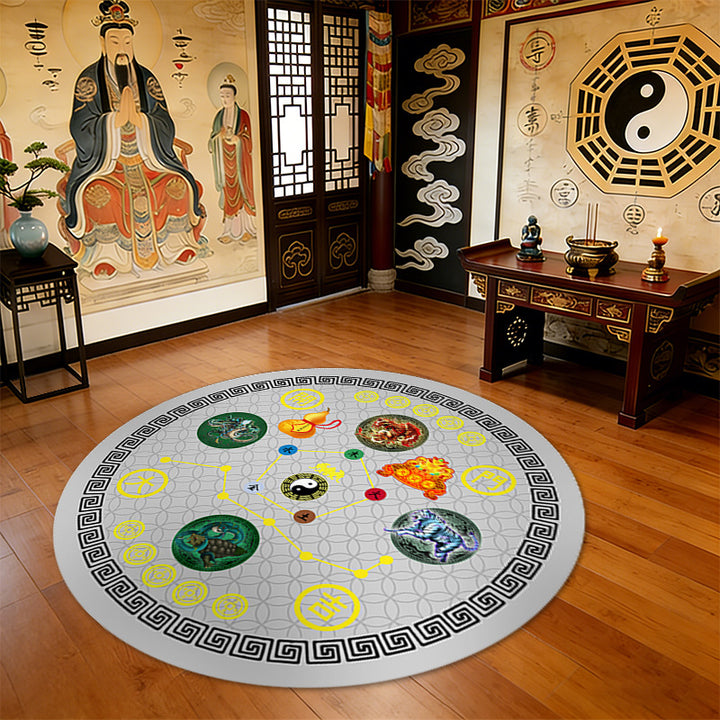 Round Feng Shui Area Rug