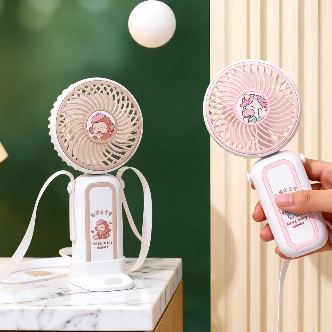 Women Portable USB Desk Fan with Playful Animal Design Kalsten