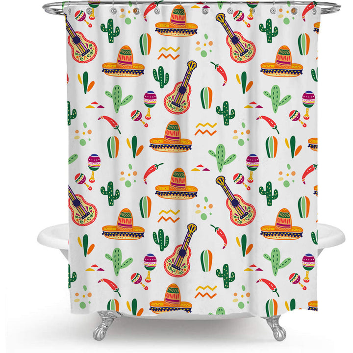 Coffee-Themed Shower Curtain Kalsten