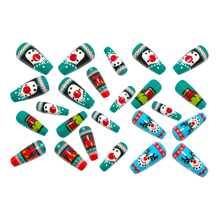 Artificial nails with festive Christmas design Kalsten