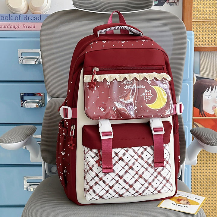 Decorative Graphic Print Backpack Kalsten