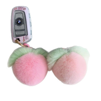 Plush Fruit Pom Pom Keychain Kalsten