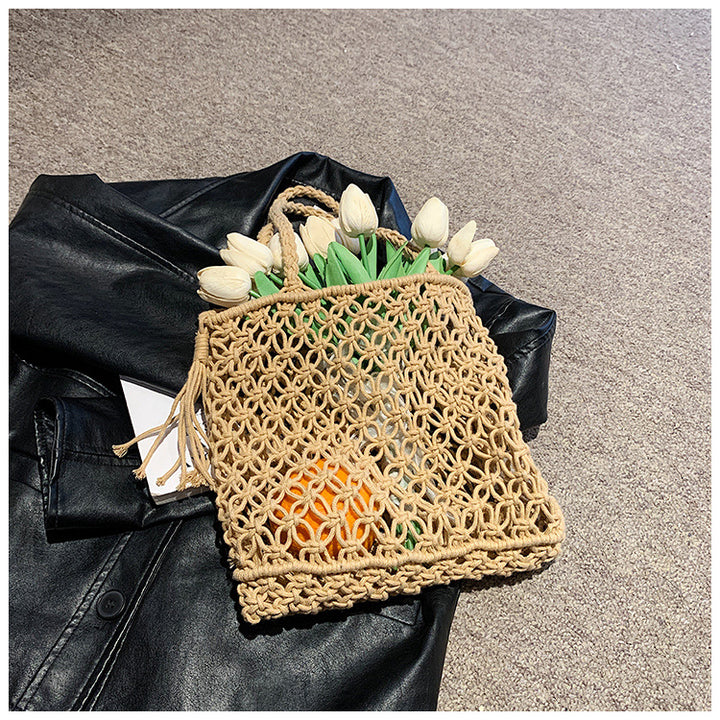 Handcrafted Woven Beach Tote