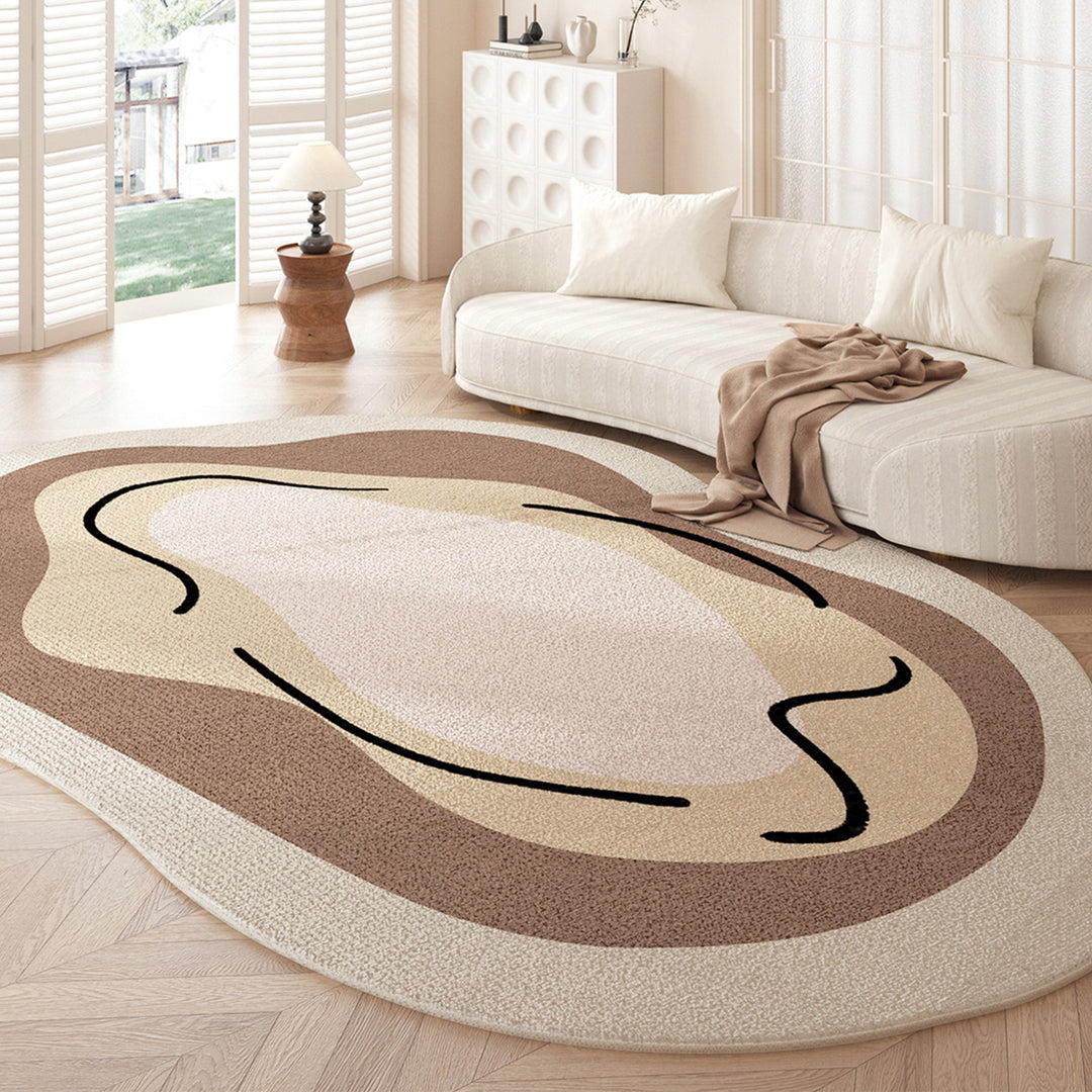 Organic Abstract Shape Area Rug