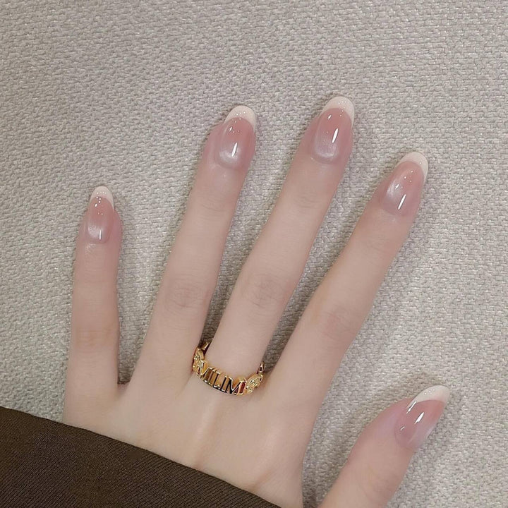 Luxury French Tip Press-On Nails Kalsten