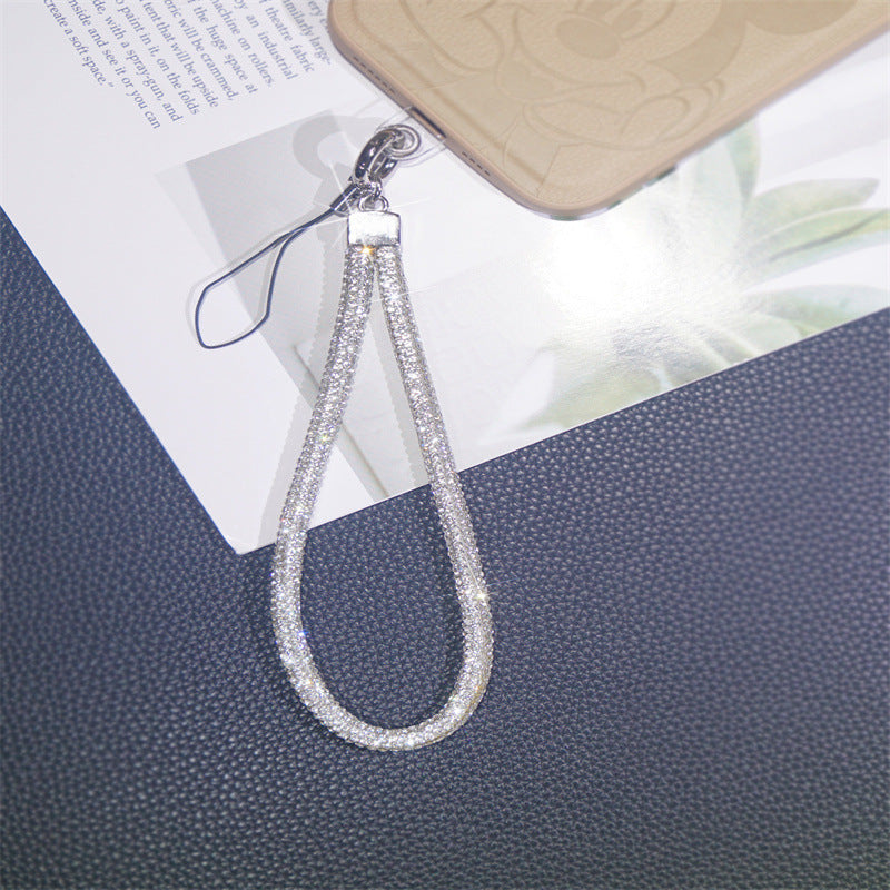 Sparkling Rhinestone Phone Lanyard Holder Kalsten