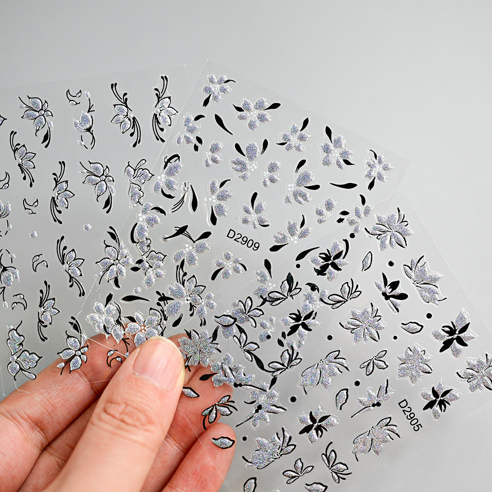 Floral Nail Art Transfer Stickers
