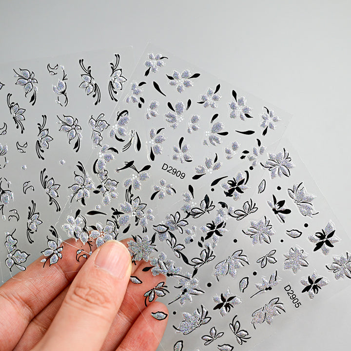 Floral Nail Art Transfer Stickers