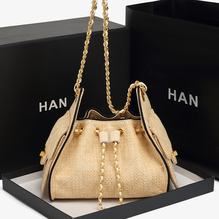 Elegant Drawstring Shoulder Bag