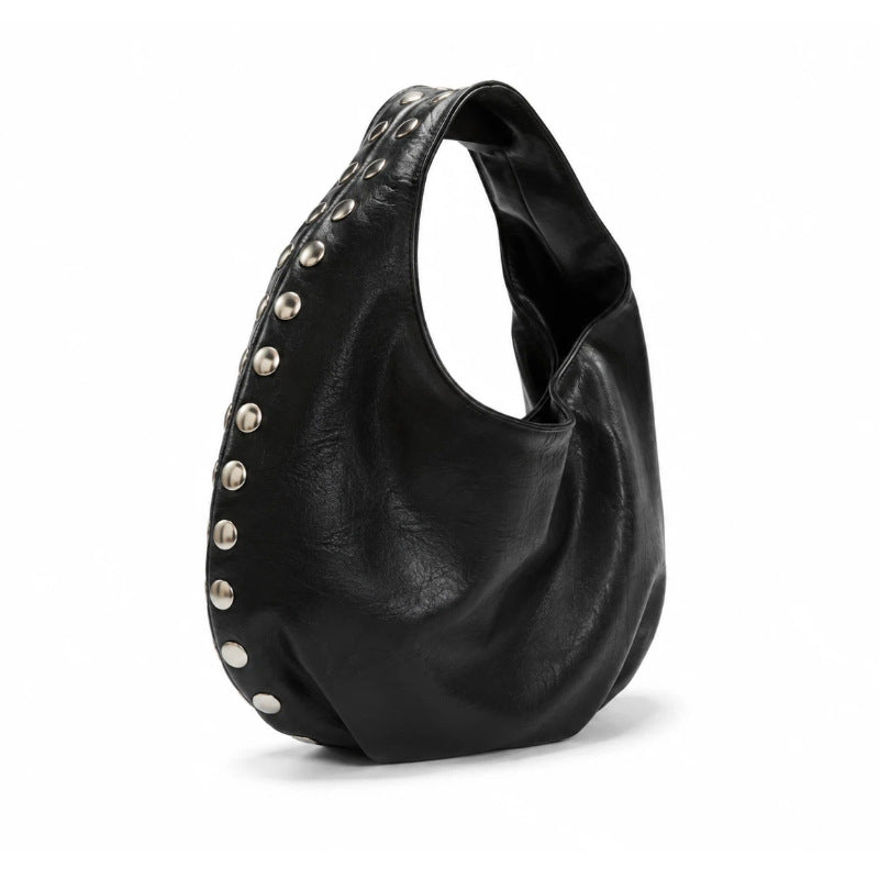 Studded Hobo Handbag