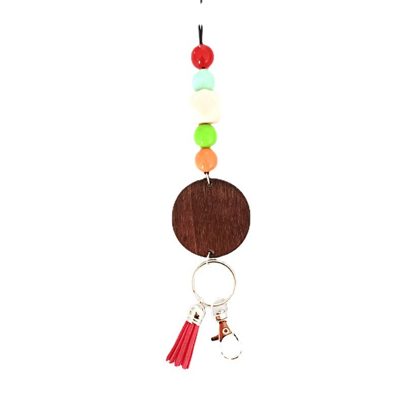 Wooden Beaded Keychain Holder Kalsten