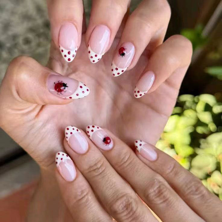 Artistic Ladybug-Themed Nail Art Kit