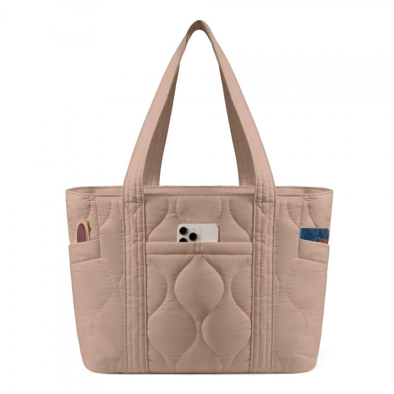 Quilted everyday bag with multiple outer pockets Kalsten