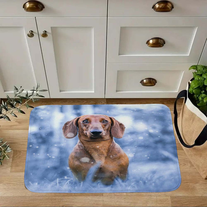 Cute Animal-Themed Kitchen Mat